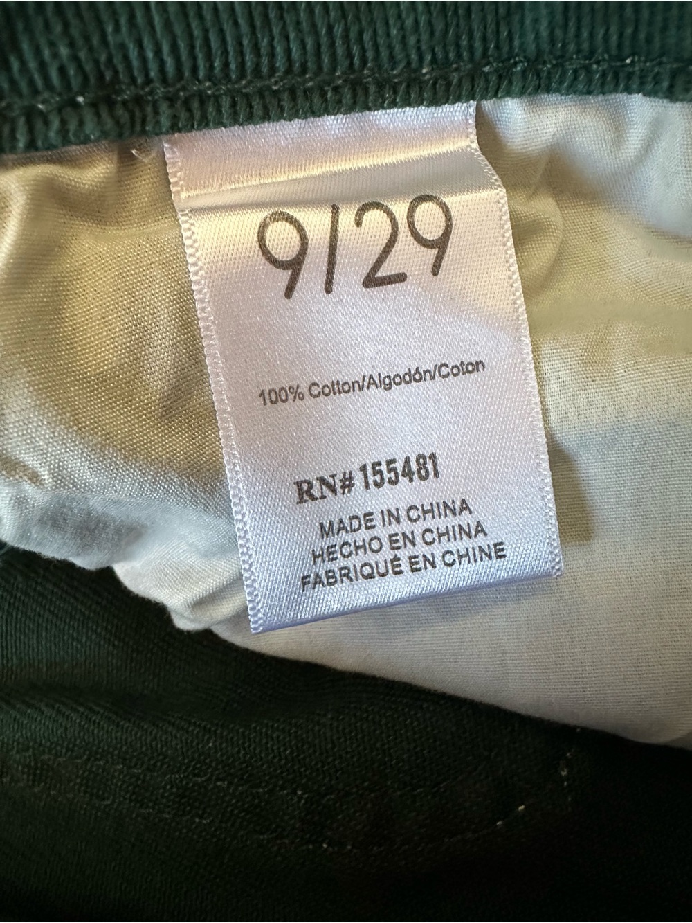 Simple Society Women's Forest Green Cargo Pants 9/29 Carpenter Workwear - Picture 6 of 6